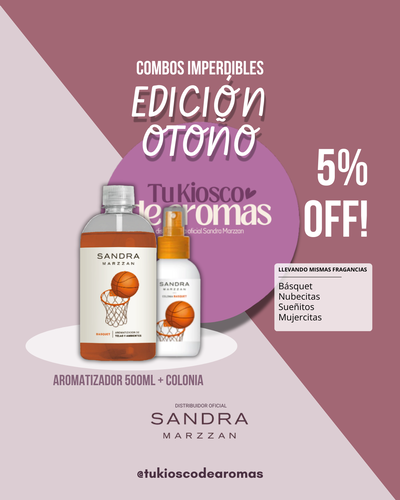 COMBO 5%OFF! Aromatizador 500ml + Colonia