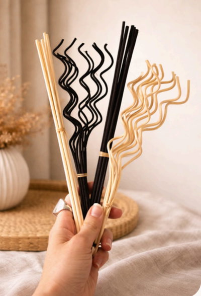 NUEVO! Varillas de Rattán Comunes/Onduladas Pack 10u