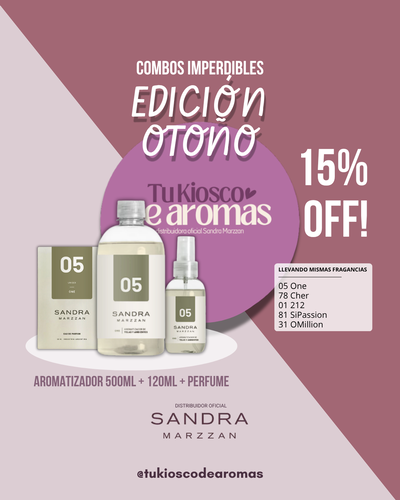 PROMO! 15%OFF AROMATIZADOR 500ML+120ML+PERFUME