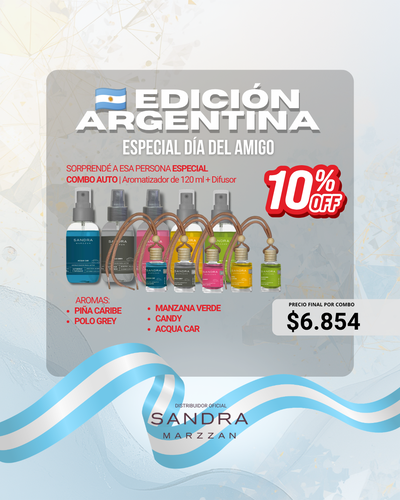 COMBO! Aromatizador de 120 ml + Difusor Auto | 10%OFF