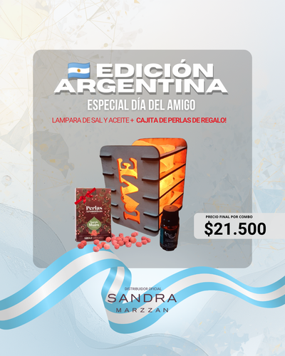 COMBO! Lampara de Sal y Aceite + Cajita de Perlas de REGALO!