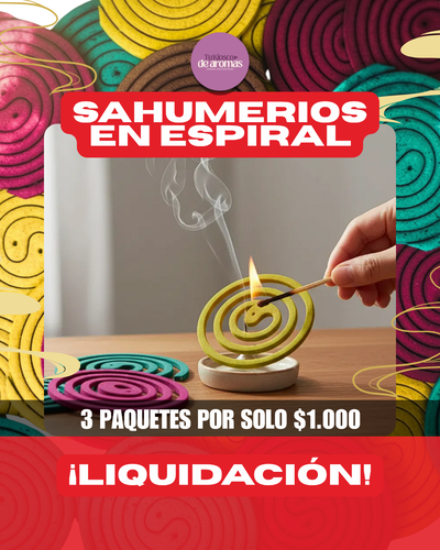 PROMO LIQUIDACIÓN! SAHUMERIOS ESPIRALES 3 Paquetes de 4u cada uno