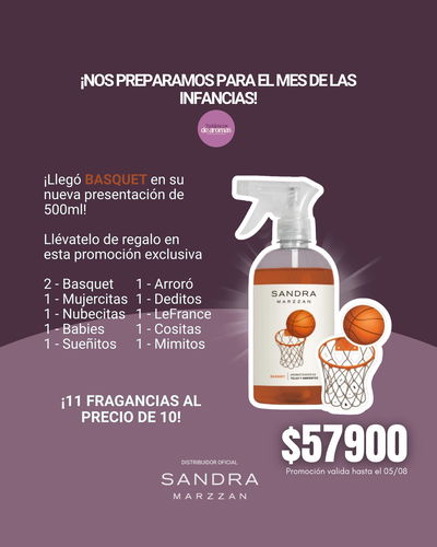 11 AL PRECIO DE 10! Promo Basquet en Fragancias de 500 ml