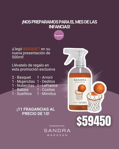 11 AL PRECIO DE 10! Promo Basquet en Fragancias de 500 ml