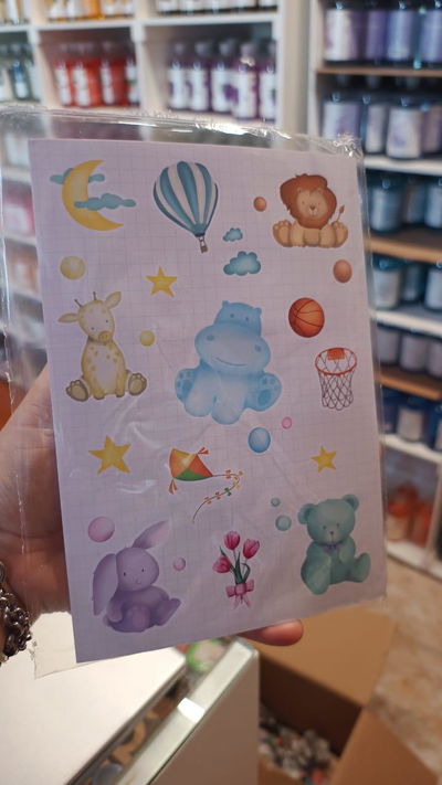 Pack x10 planchas de Stickers – Línea Bebé e Infantil – Sandra Marzzan