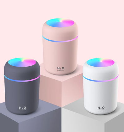Humidificador Cilindro - Conexión USB Multicolor