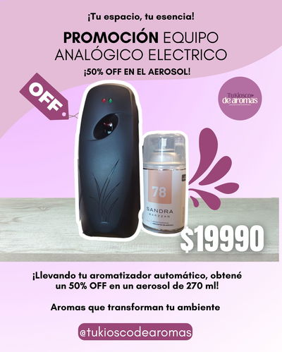 PROMO! Aromatizador automático + Aerosol 270 ML 