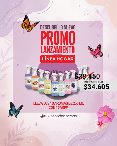 COMBO PRIMAVERA! Llevá los 10 Aromas de 250 ml con 10%OFF