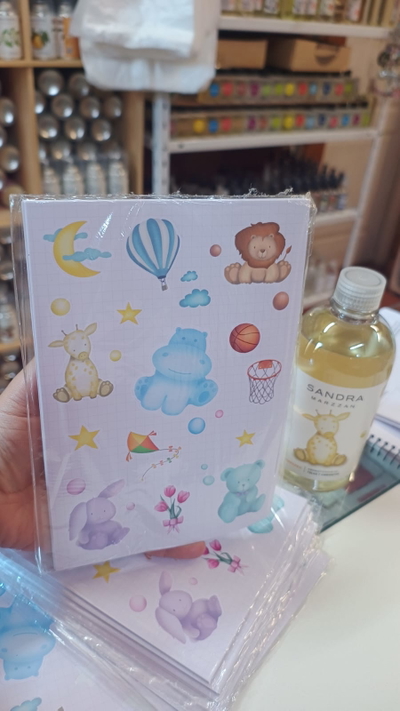 Pack x10 planchas de Stickers – Línea Bebé e Infantil – Sandra Marzzan