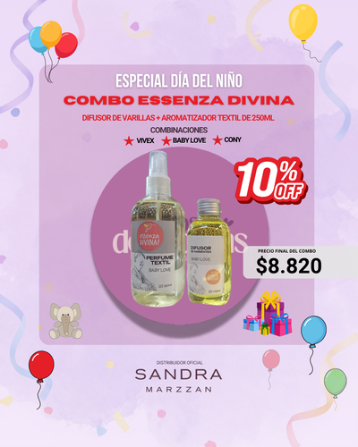 COMBO ESSENZA DIVINA! Llevá el Difusor de Varillas + Aromatizador con 10% OFF