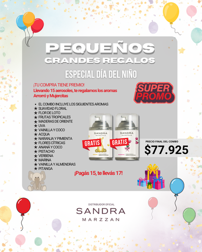 PROMO! Combo 17 Aerosoles al precio de 15!