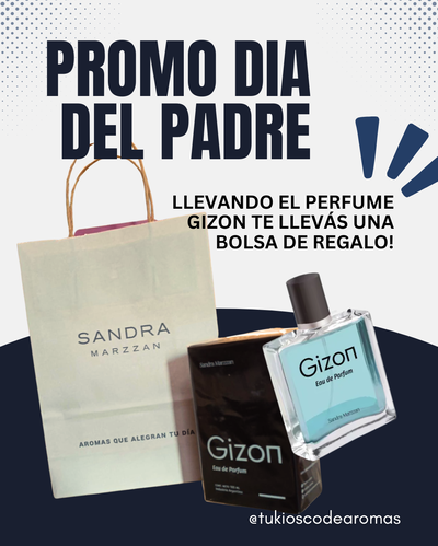 PROMO DIA DEL PADRE! Llevando perfume GIZON, bolsa de regalo GRATIS!