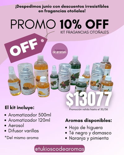 PROMO! 10% off en Kit de fragancias otoñales!