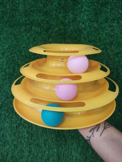 Torre con Pelotas Juguete Para Gatos 