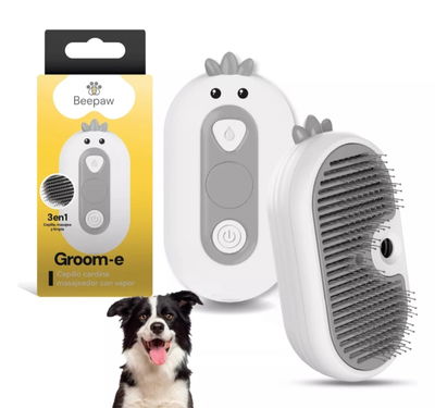 Cepillo GROOM-E Vapor Con Cardina Beepaw
