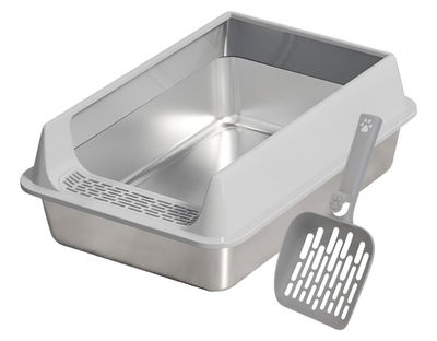 Areneros Para Gatos de Acero Inoxidable