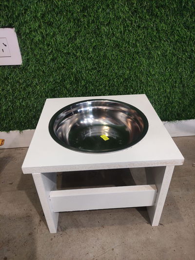 Comedero Simple Elevado De Madera Chico