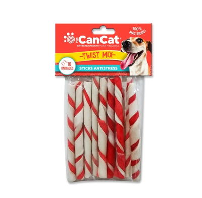 Palitos Twist Bicolor CanCat x 10 unidades