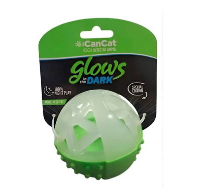 Pelota Squeaky Glow In The Dark CanCat