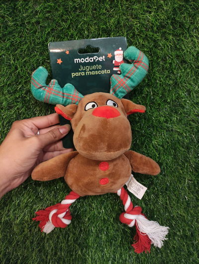 Peluche Reno Navideño Con Cuerda