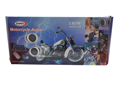 Kit de Audio para Moto 180W – Parlantes 3.5” con Potencia y Control