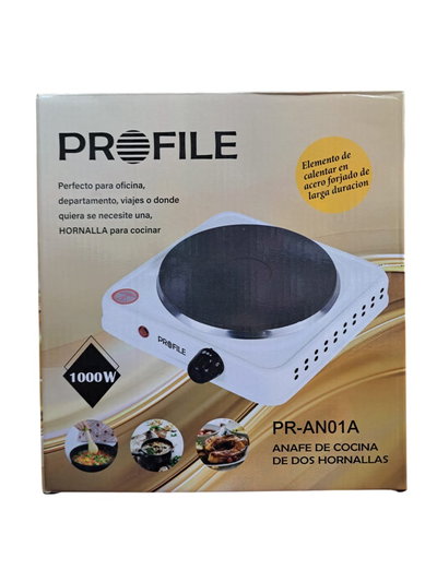 Anafe Eléctrico Una Hornalla 1000W Portátil