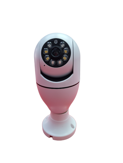 Cámara de Seguridad WiFi Tipo Foco 360° con Visión Nocturna – Vigilancia Inteligente