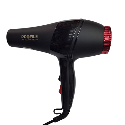Secador de Pelo Profesional Profile 1600W PR-MX160 con Difusor y Accesorios