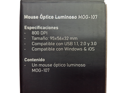 Mouse USB Óptico 800 DPI Con Cable Preciso Para PC