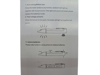 Tester Inductivo Detector De Tensión Sin Contacto