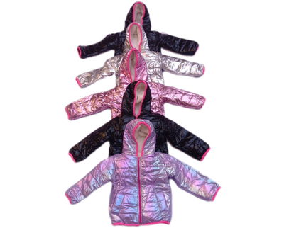 Pack x 5 -  Campera inflable tornasol con corderito bebé