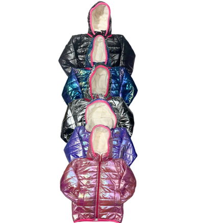 Pack x 6 -  Campera inflable tornasol corderito nena