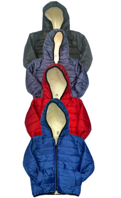 Pack x 5 -  Campera inflable liso con corderito bebé