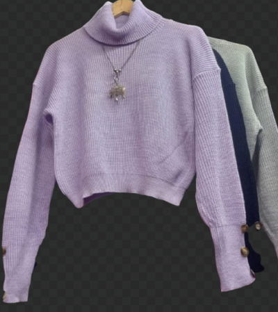 Polera botón T.unico 