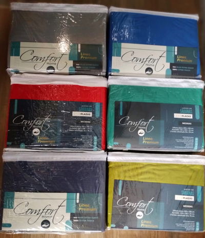 Sábanas económicas 2 plazas 1/2 lisas 