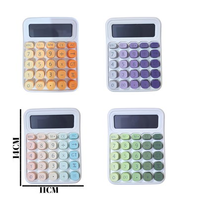 CALCULADORA MULTICOLOR CAJA TRANSPARENTE 10 DIGITO