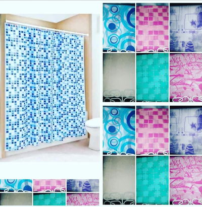 Cortinas de baño económicas de PVC x 3 unidades 
