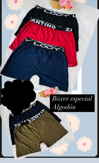 Docena de boxer talle especial (talle 7 al 10)