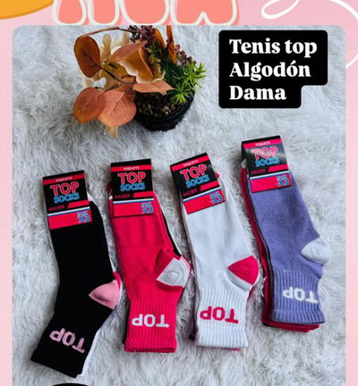 Docena de medias top 3/4 dama