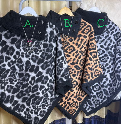 Poncho Animal print