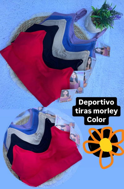 Docena de corpiño deportivo tira fina