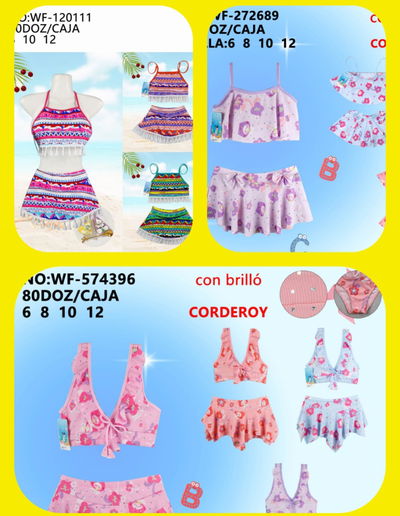 Docena de Bikini de nena importada