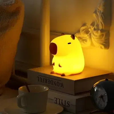 VELADOR INFANTIL A PILA LUZ DE NOCHE CAPYBARA