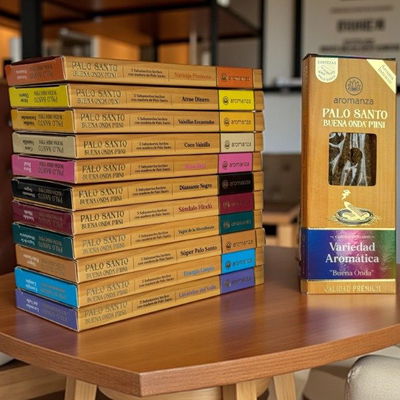 PACK X 10 - SAHUMERIO NUEVO MINI PALO SANTO 5 VARILLAS