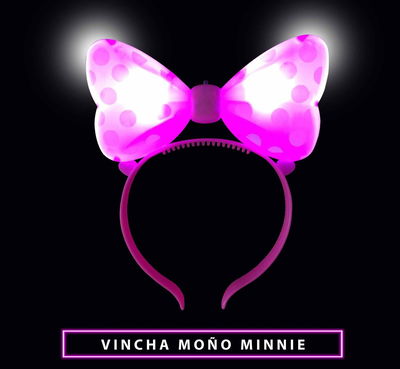 Vincha Moño Minnie Led x 10 unidades
