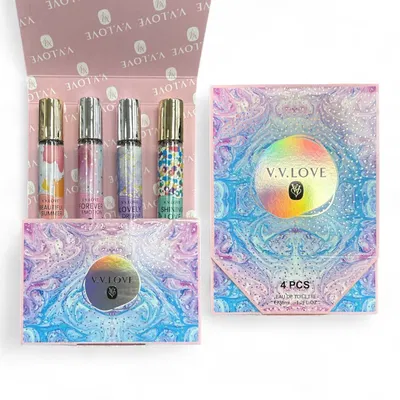 V.V.LOVE SET PERFUME TUBO 4 PIEZAS