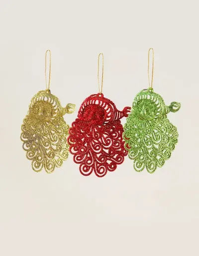 PACK X 10 - COLGANTES ARBOL NAVIDAD PCS X 3