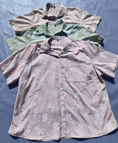 Camisas Lino simil bordado