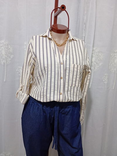 Camisas rayada tela Emilia Bublé