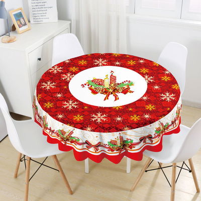 Mantel navideño redondo